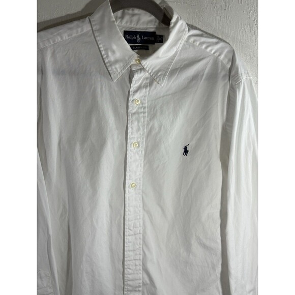 Ralph Lauren Other - Ralph Lauren Black Label White Button Down Classic Fit Men Shirt Size 17,  34/35